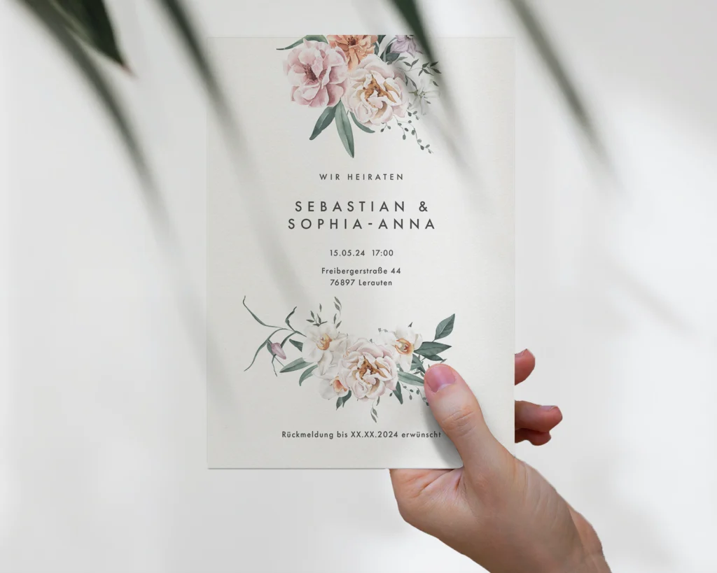 Wedding invitation template