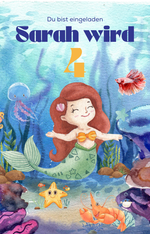 Mermaid Party Invitation