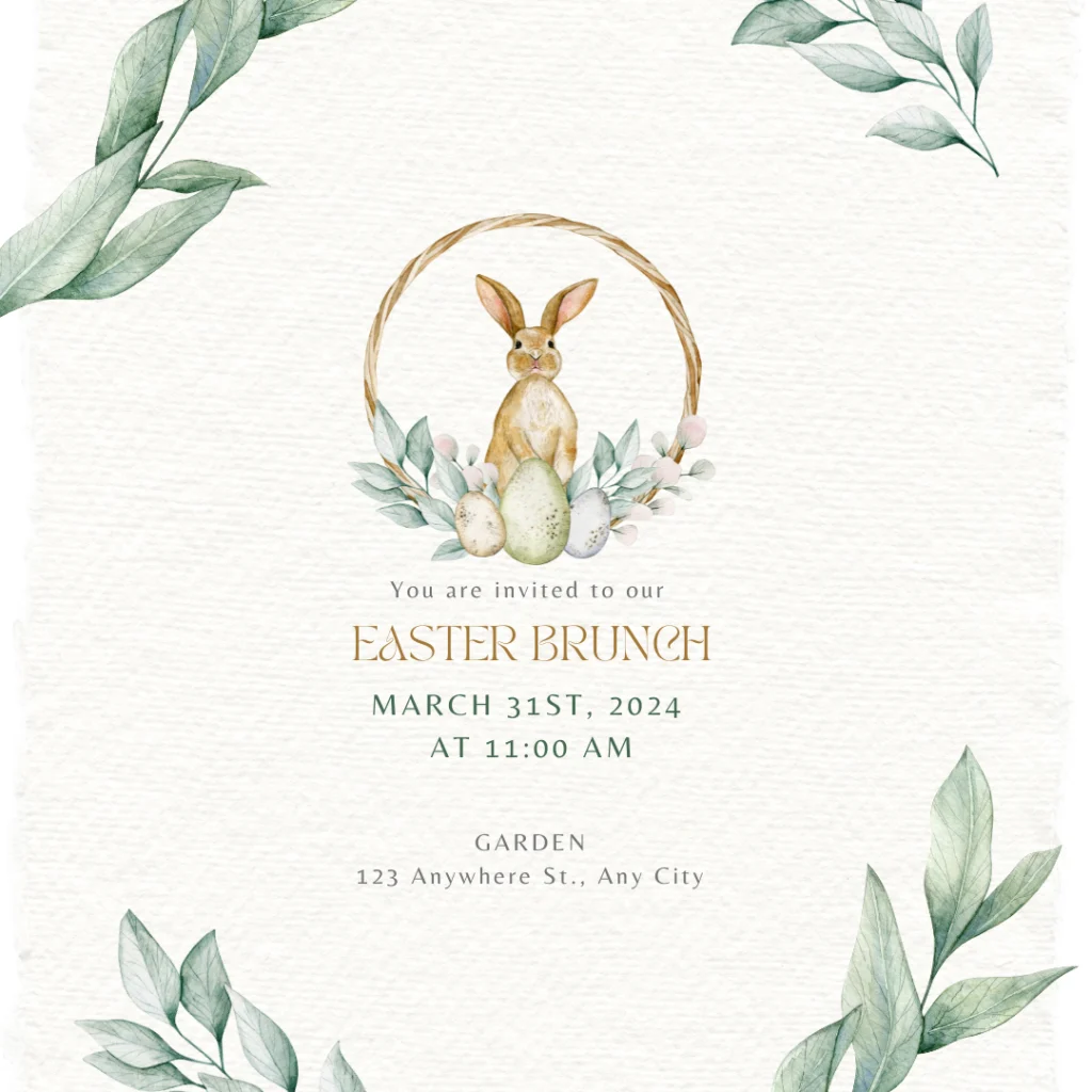 Easter Brunch Invitation