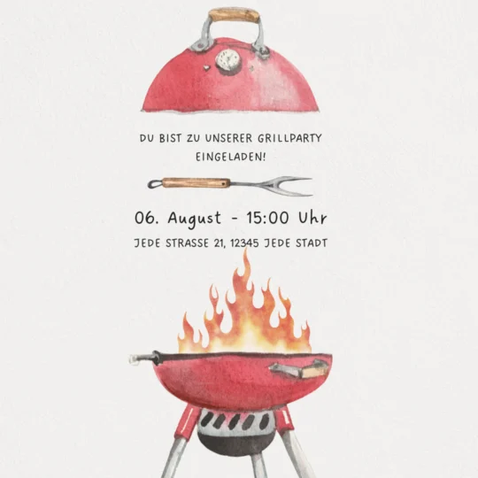 einladung grillparty vorlage