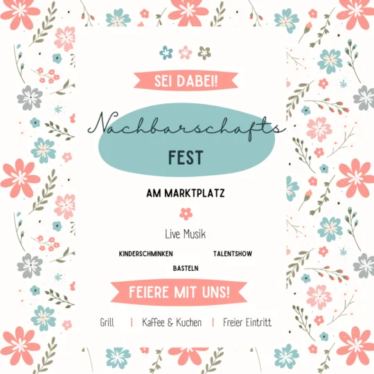 Neighborhood Party Invitation Template