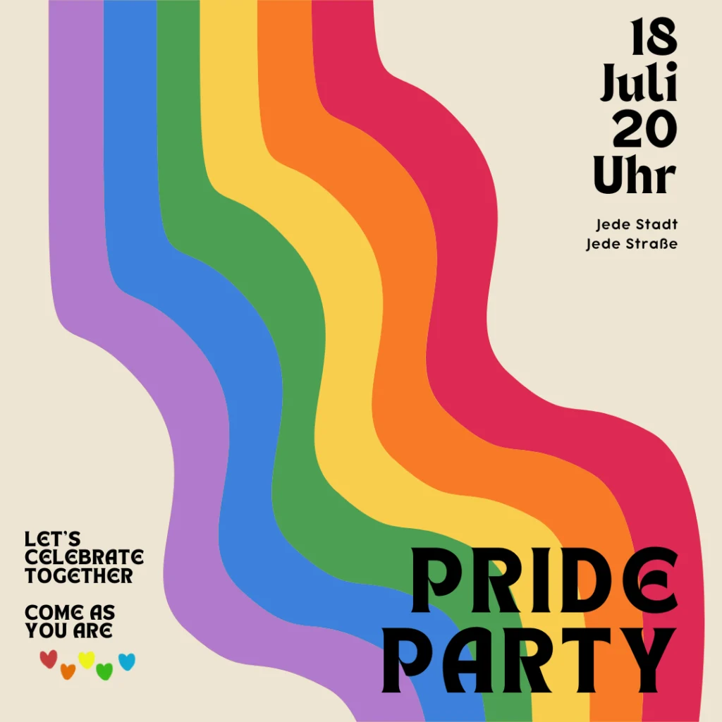 pride party invitation