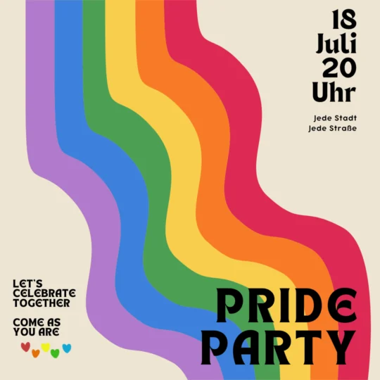 pride party invitation