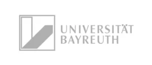 Logo of the University of Bayreuth featuring a geometric pattern on the left side and the university's name in uppercase letters on the right, all in grayscale. – eventpage.ai