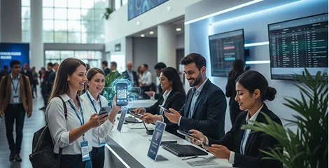 Option 2: On-site label printing for blank badges