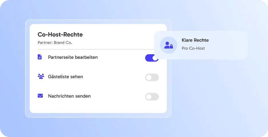 Co-Hosts mit klaren Rechten