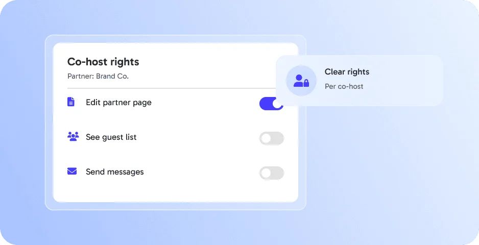 Co-hosts with clear rights