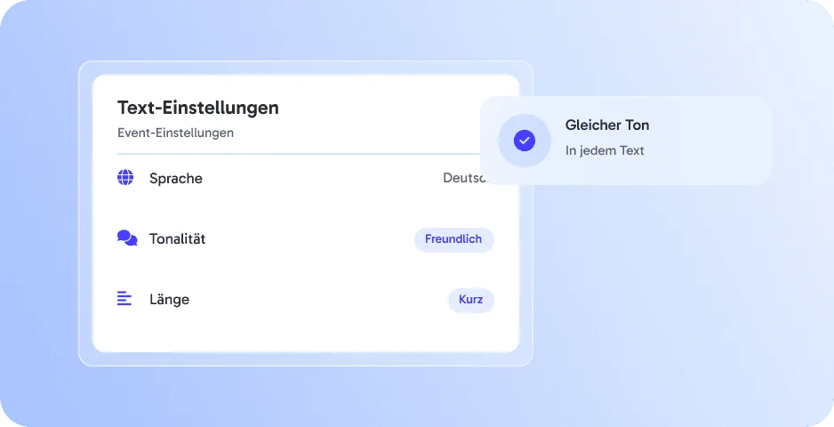 Immer in deiner Tonalität