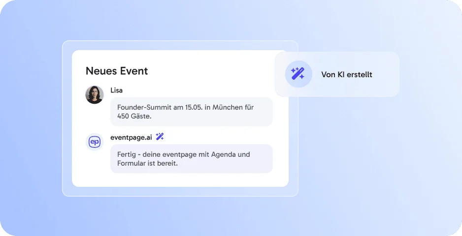 KI-Eventerstellung ‑ schneller eingerichtet, smarter umgesetzt