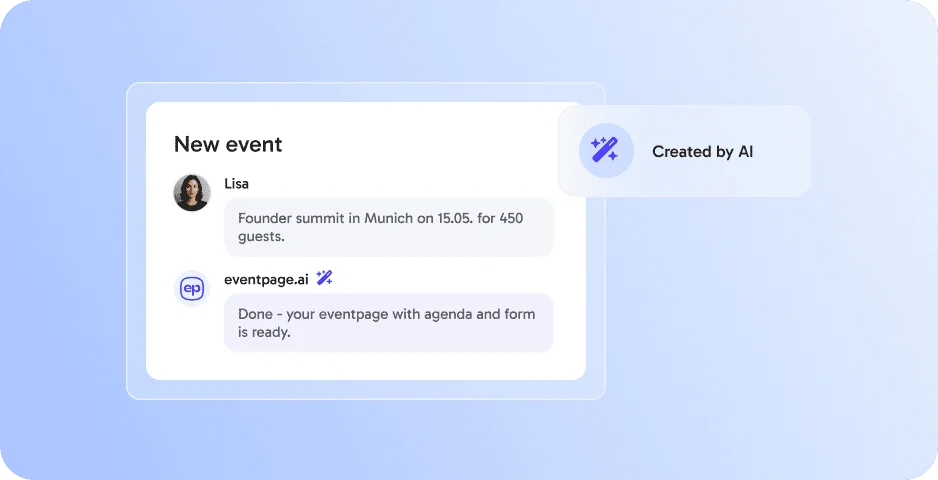 AI Event Creation ‑ faster setup, smarter execution