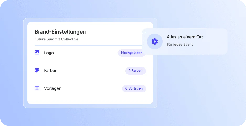 Markeneinstellungen an einem Ort