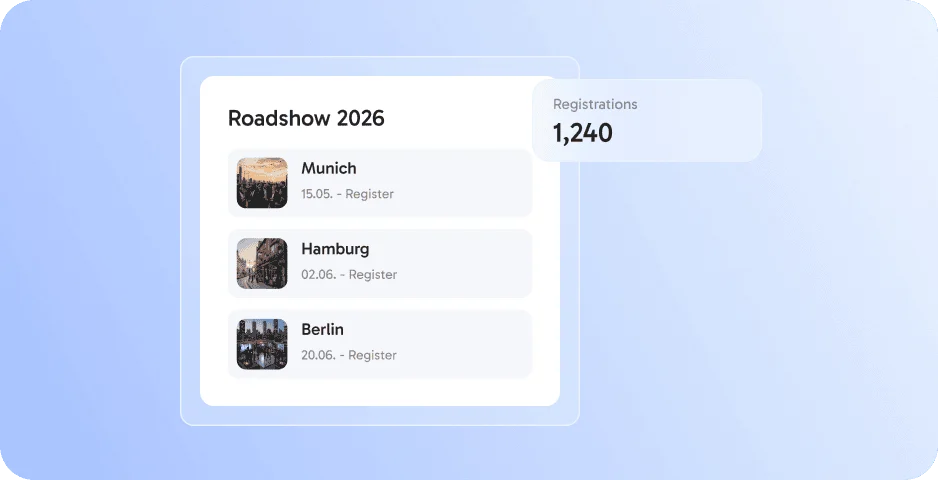 Event series & roadshows