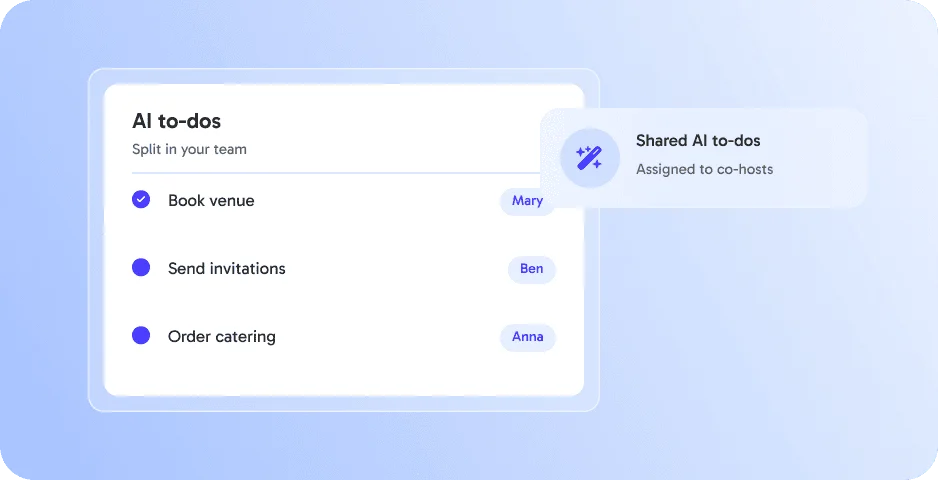 Shared AI to-dos