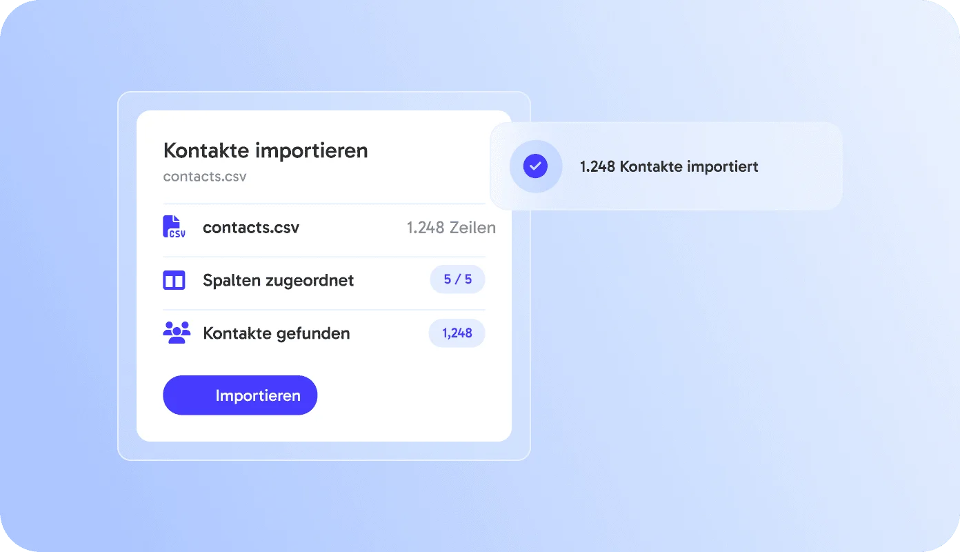 Schritt 1: CSV, Excel oder frühere Events