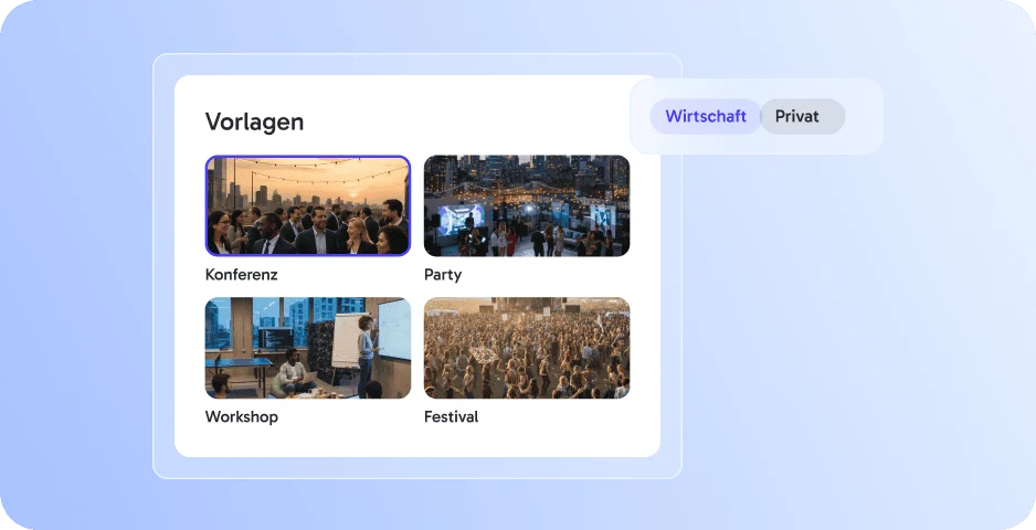 Vorlagen ‑ sofort einsatzbereit oder komplett individuell