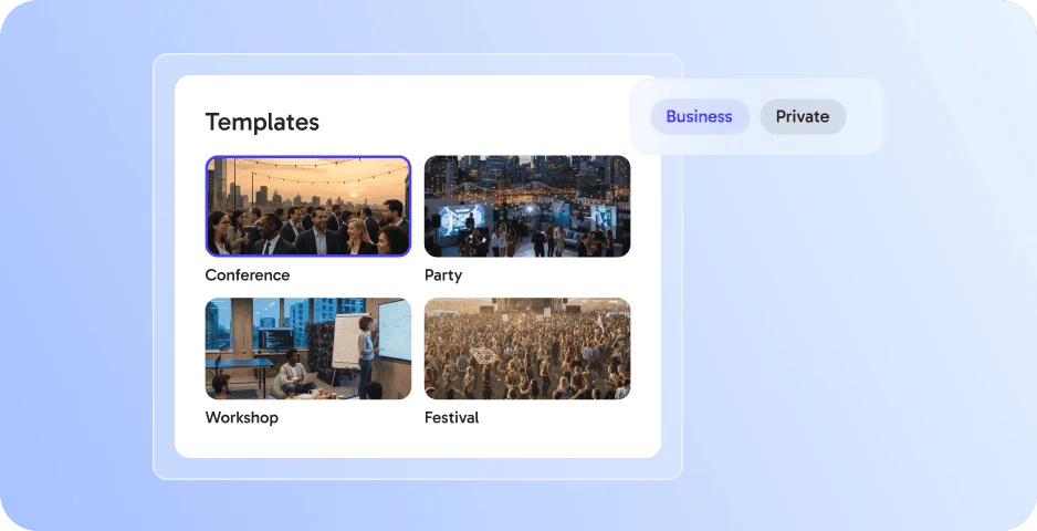 Templates ‑ ready to use or fully custom