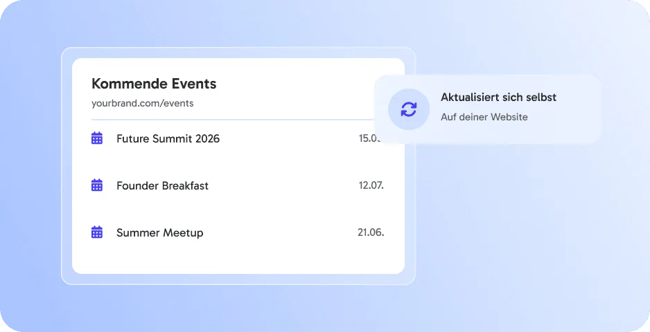 Alle kommenden Events zeigen
