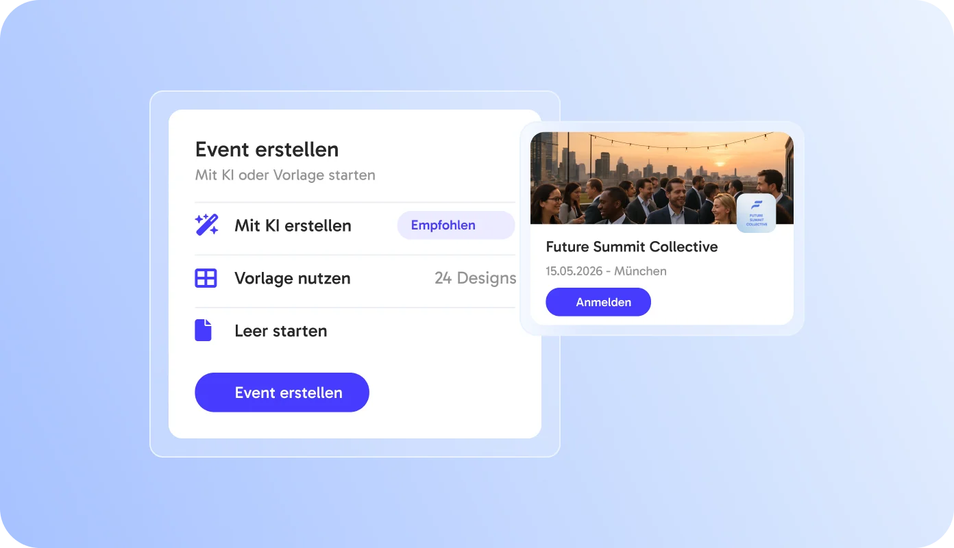 Event mit KI oder Vorlage erstellen