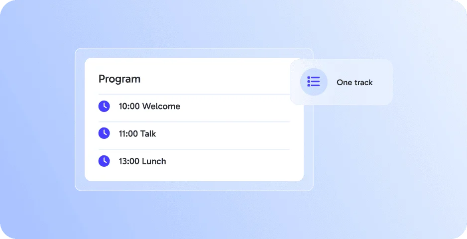 Agenda App ‑ your event schedule, well organized