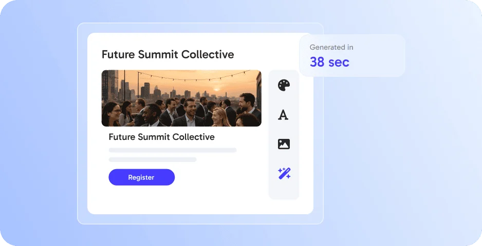 AI Event Creation ‑ launch events in minutes