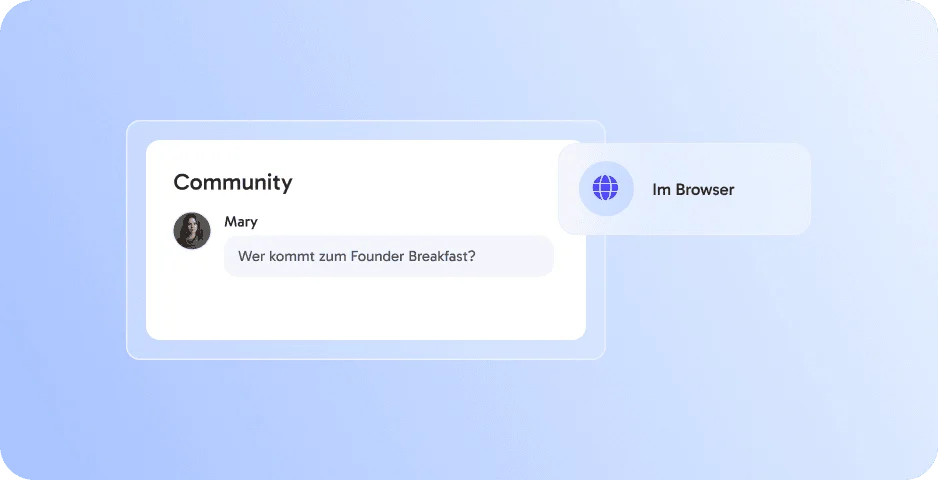 Community-Feed in der eventpage App
