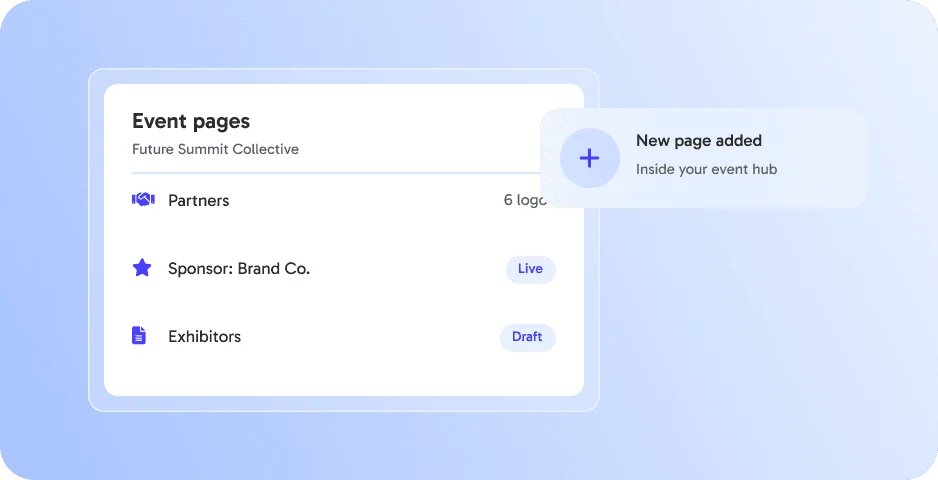 Sponsor & partner pages