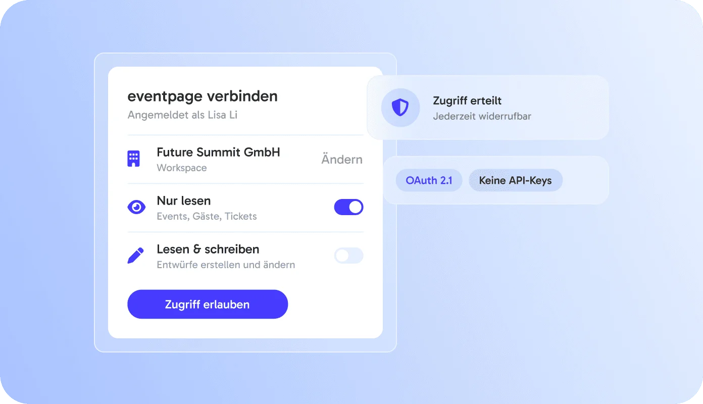 Anmelden und Zugriff wählen