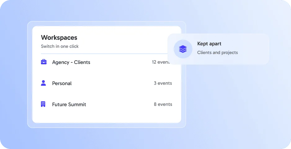 Multi-Workspaces ‑ stay organized across projects