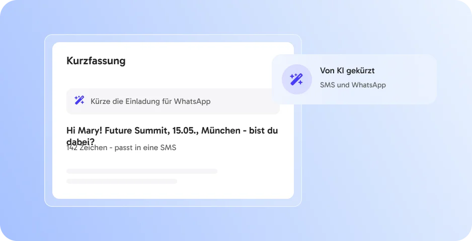 Kurztexte per KI