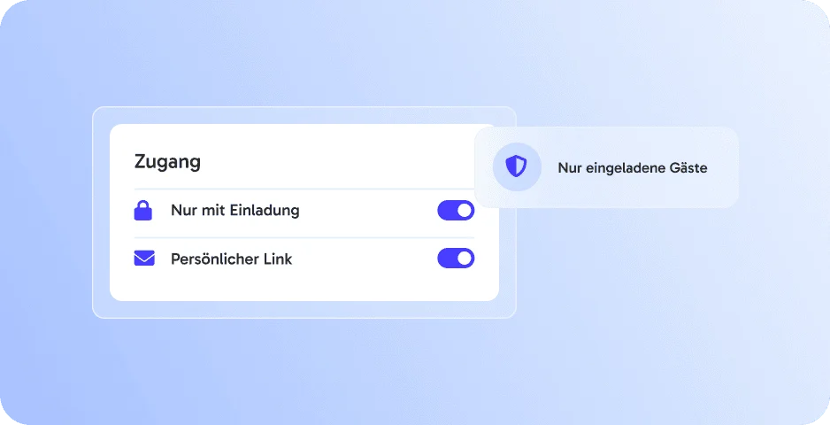 Nur mit Einladung