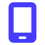 Lila Symbol eines Smartphones. - eventpage.ai