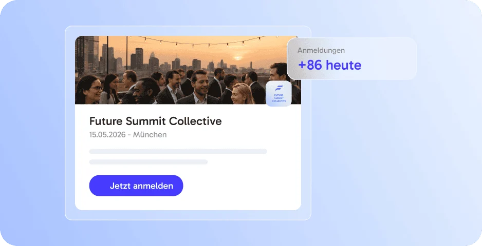 Landingpages ‑ setz deine Highlight-Events in Szene