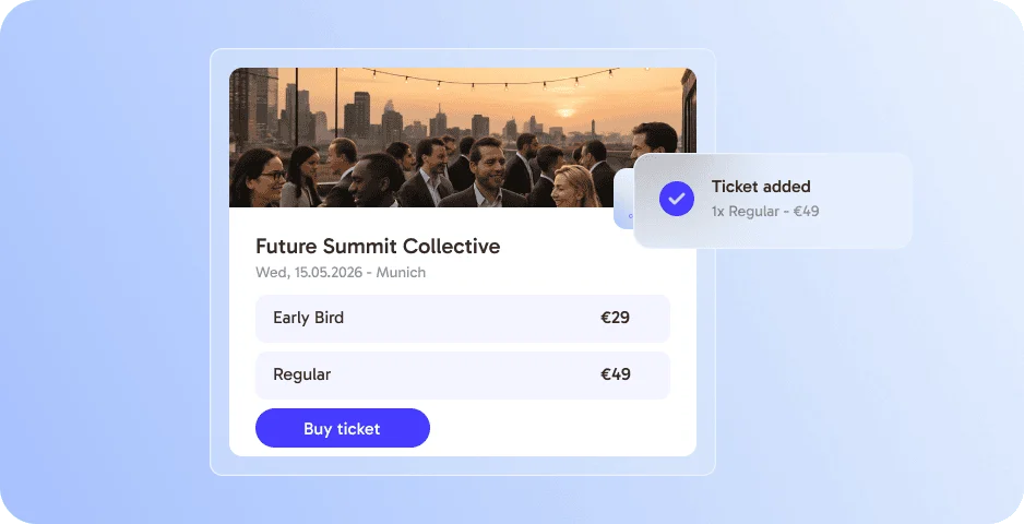 Ticketshop auf deiner eventpage