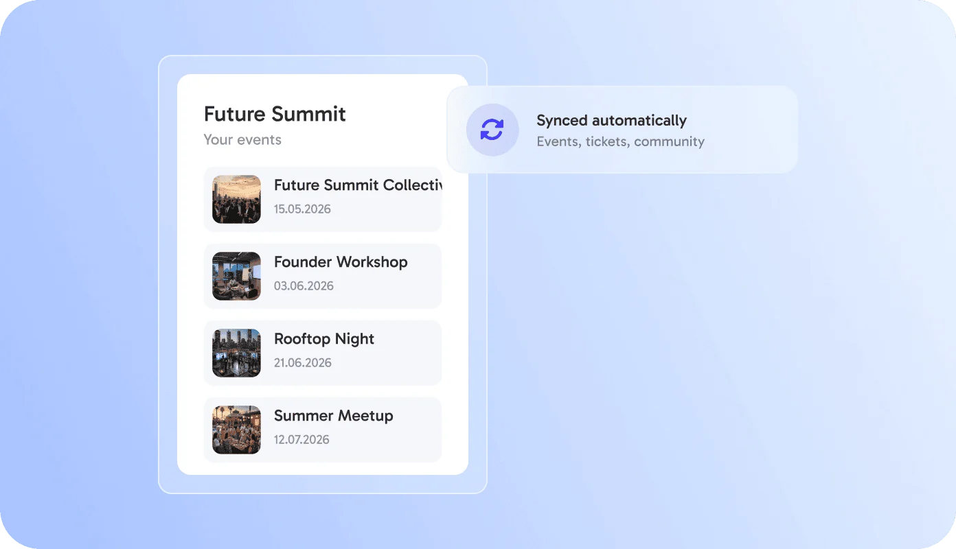 Step 2: Everything from eventpage.ai